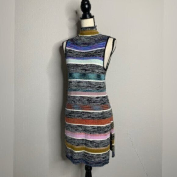 Anthropologie Colorblock Sleeveless Turtleneck Tunic - Picture 4 of 8